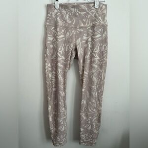 Lululemon Wunder Under High-Rise 25" Luxtreme Shadow Leaf Light Ivory Muse US 8